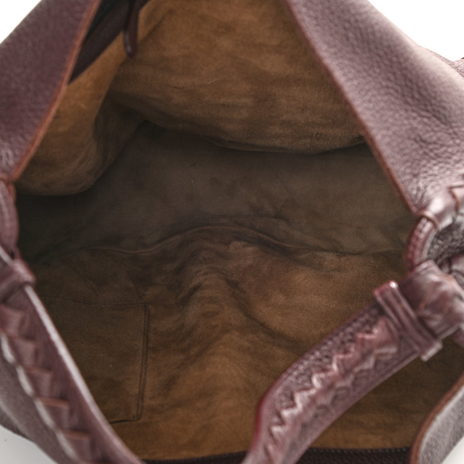 Bottega Veneta Washed Cervo Deerskin Hobo Burgundy 4 of 9