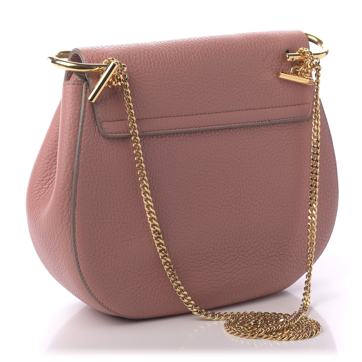 Chloe Grained Lambskin Drew Shoulder Bag Misty Rose 3 of 8