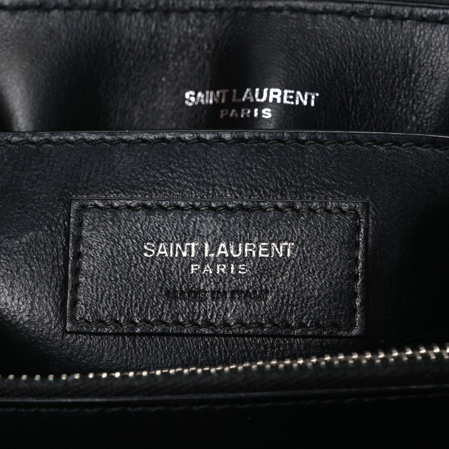Saint Laurent Calfskin Y Quilted Monogram Small Loulou Chain Satchel Black 6 of 11