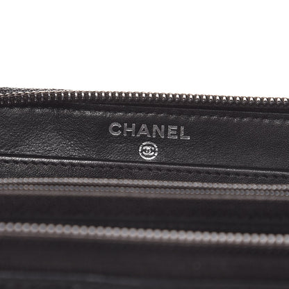 Chanel Caviar Large Timeless CC Zip Around Wallet Black 6 of 9