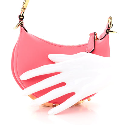 Fendi Vitello Grace New Matte Nano Fendigraphy Hobo Charm Pink Dalia 2 of 10