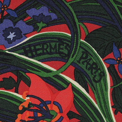 Hermes Silk Tyger Tyger Scarf 90 Saumon Corail Vert 4 of 5