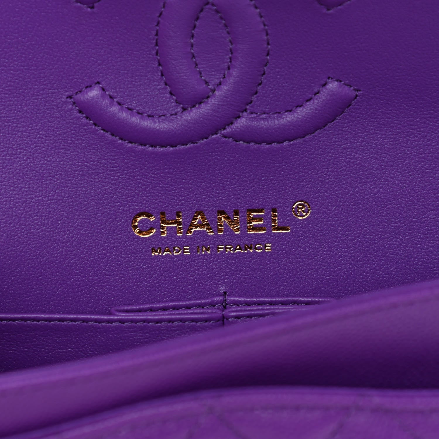 Chanel Caviar Quilted Small Double Flap Dark Purple 6 of 11
