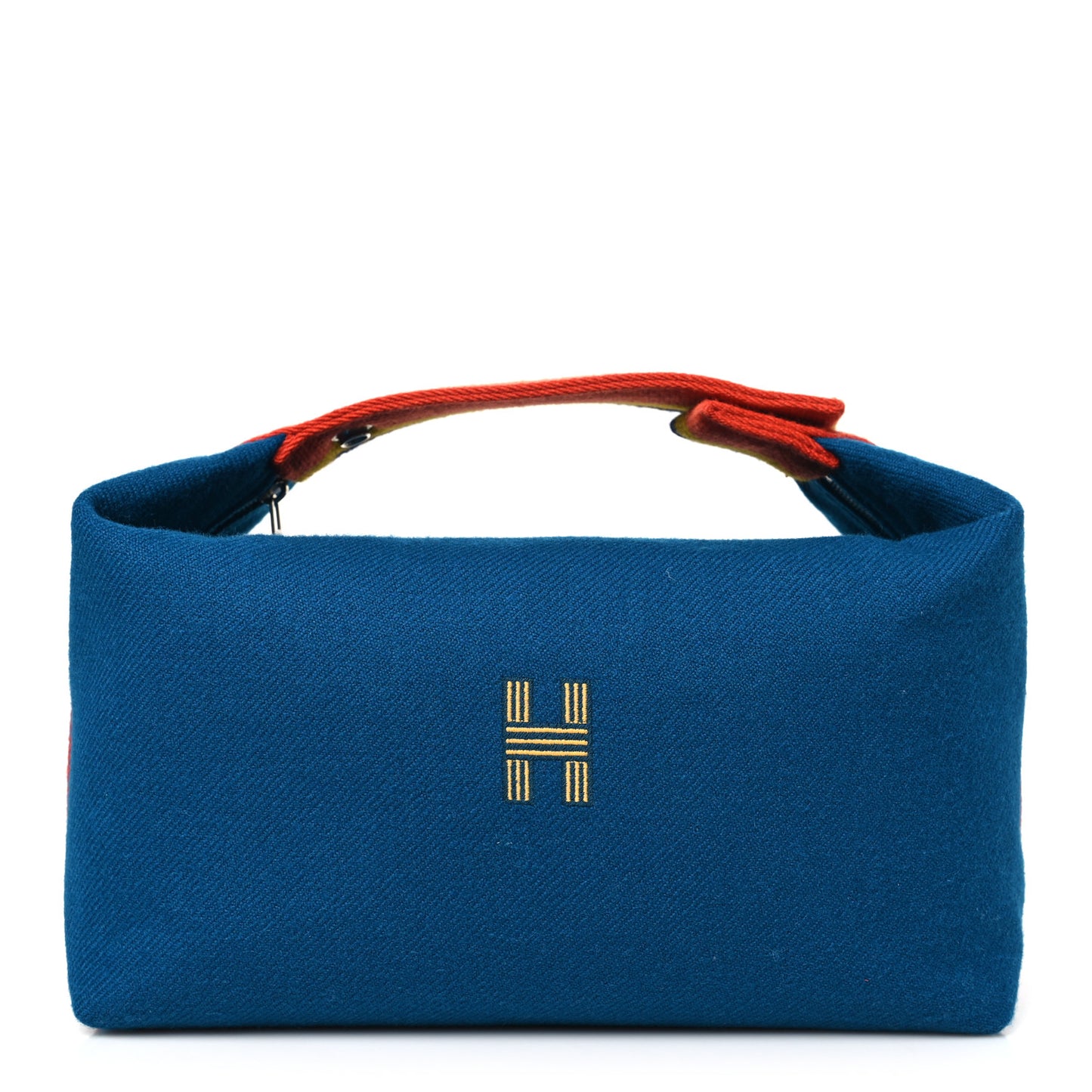 Wool Rocabar Large Bride-A-Brac Pouch Bleu Paon