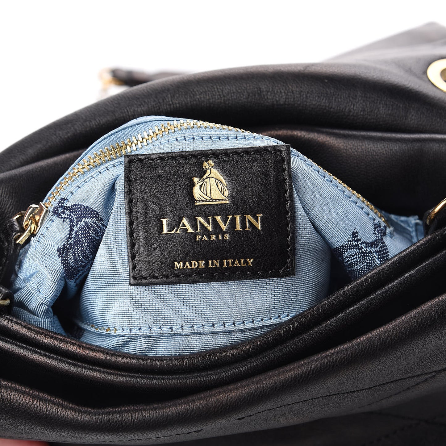 Lambskin Quilted Mini Sugar Flap Shoulder Bag Black
