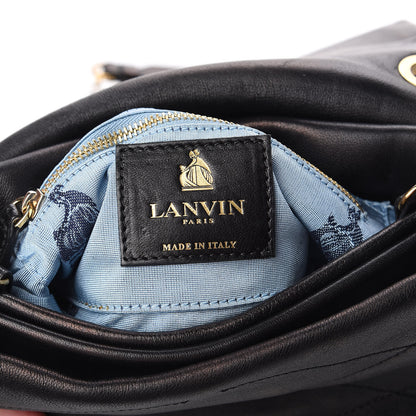 Lanvin Lambskin Quilted Mini Sugar Flap Shoulder Bag Black 8 of 11