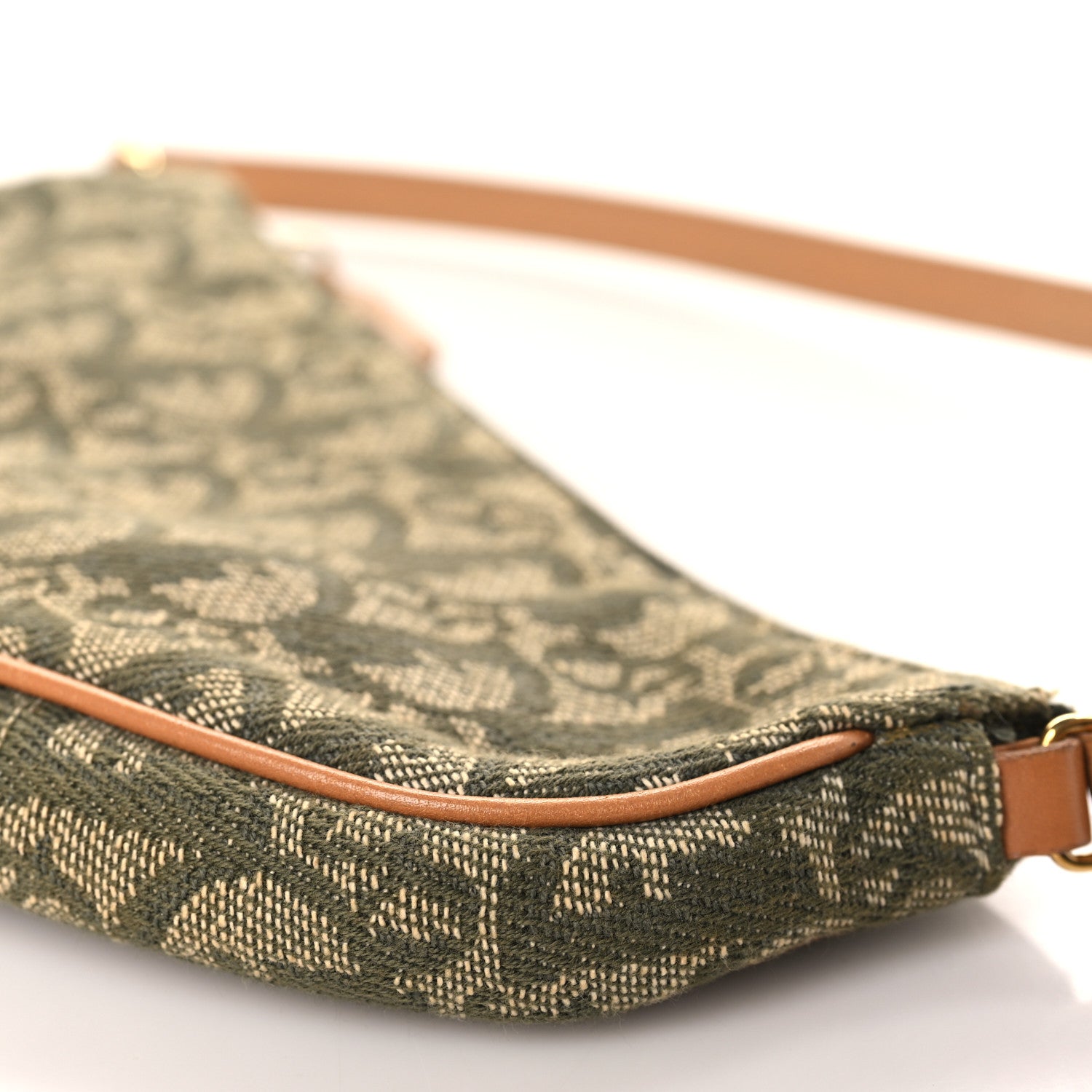 Christian Dior Monogram Mini Saddle Pochette Green 8 of 9