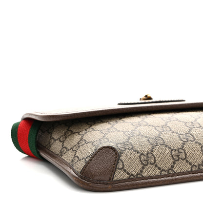 Gucci GG Supreme Monogram Neo Vintage Web Belt Bag Brown 10 of 14