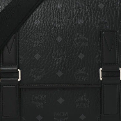 MCM Visetos Medium Aren Messenger Bag Black 7 of 9