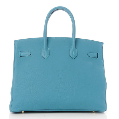Hermes Togo Birkin 35 Turquoise 5 of 32