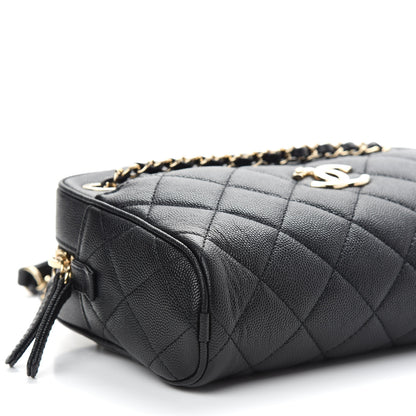 Chanel Caviar Quilted Small In & Out Camera Case Black 8 of 11