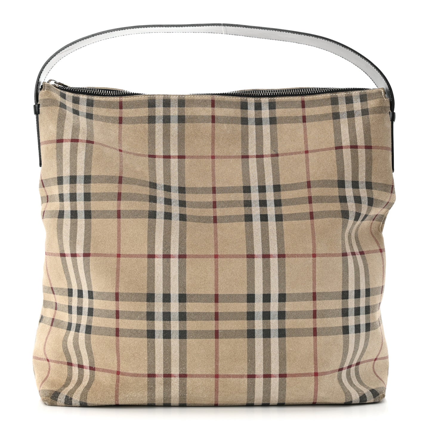 Suede Check Hobo