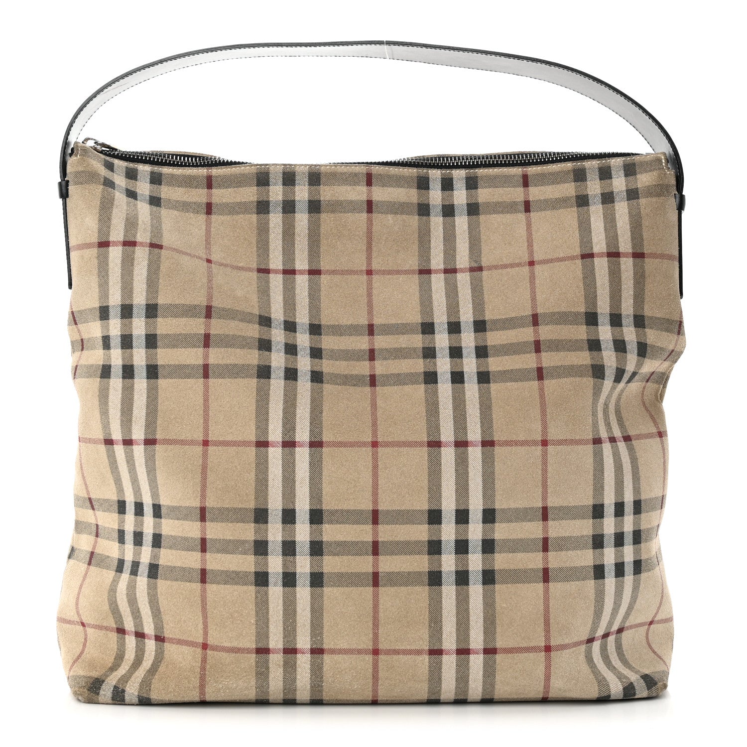Burberry Suede Check Hobo 1 of 17