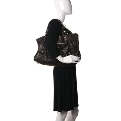 Balenciaga Agneau Giant 21 Gold Hardware Work Charbon 2 of 19