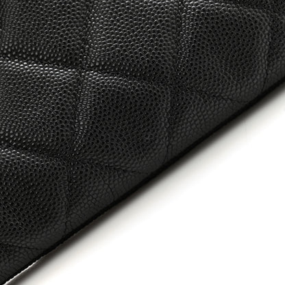 Chanel Caviar Quilted Medium Cosmetic Case Black 8 of 10