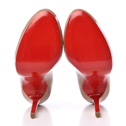 Christian Louboutin Patent New Simple 120 Pumps 36.5 Beige 5 of 13