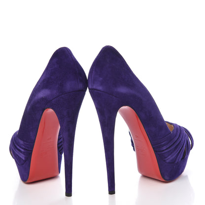 Christian Louboutin Suede Aborina 150 Pumps 40 Violette 6 of 16