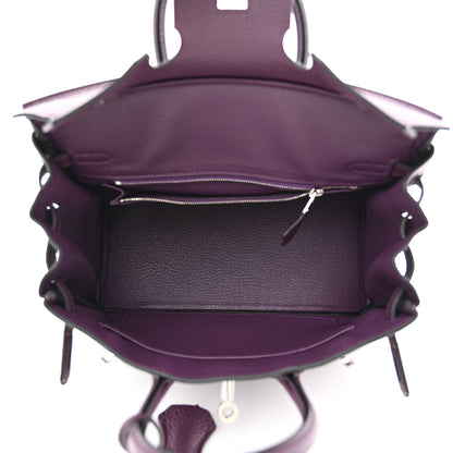 Hermes Togo Birkin 25 Cassis 5 of 12