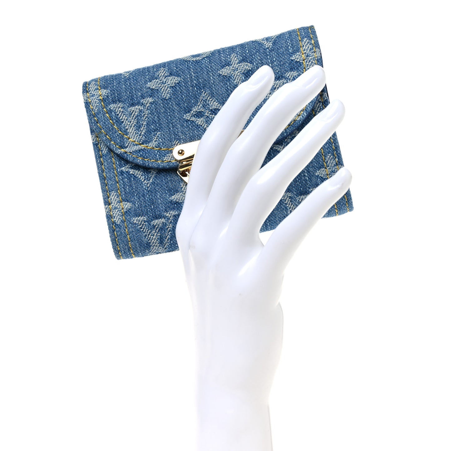 Denim Amelia Compact Wallet Blue