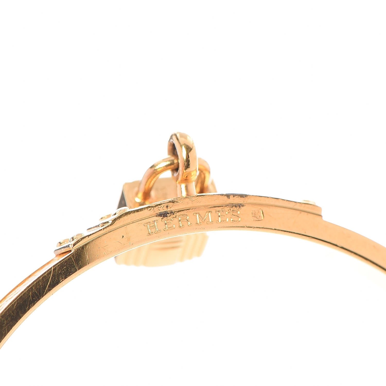 Hermes Courchevel Kelly Lock Cadena Bracelet Jaune 5 of 5