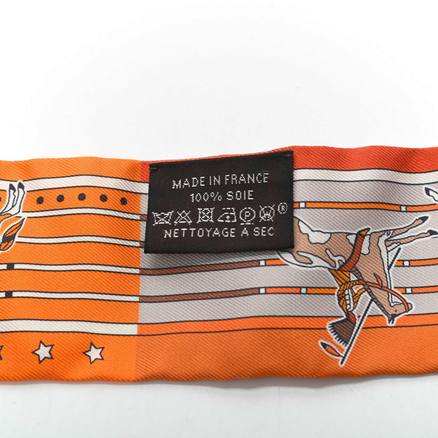 Hermes Silk Pani La Shar Pawnee Twilly Orange Mastic Brun 4 of 4