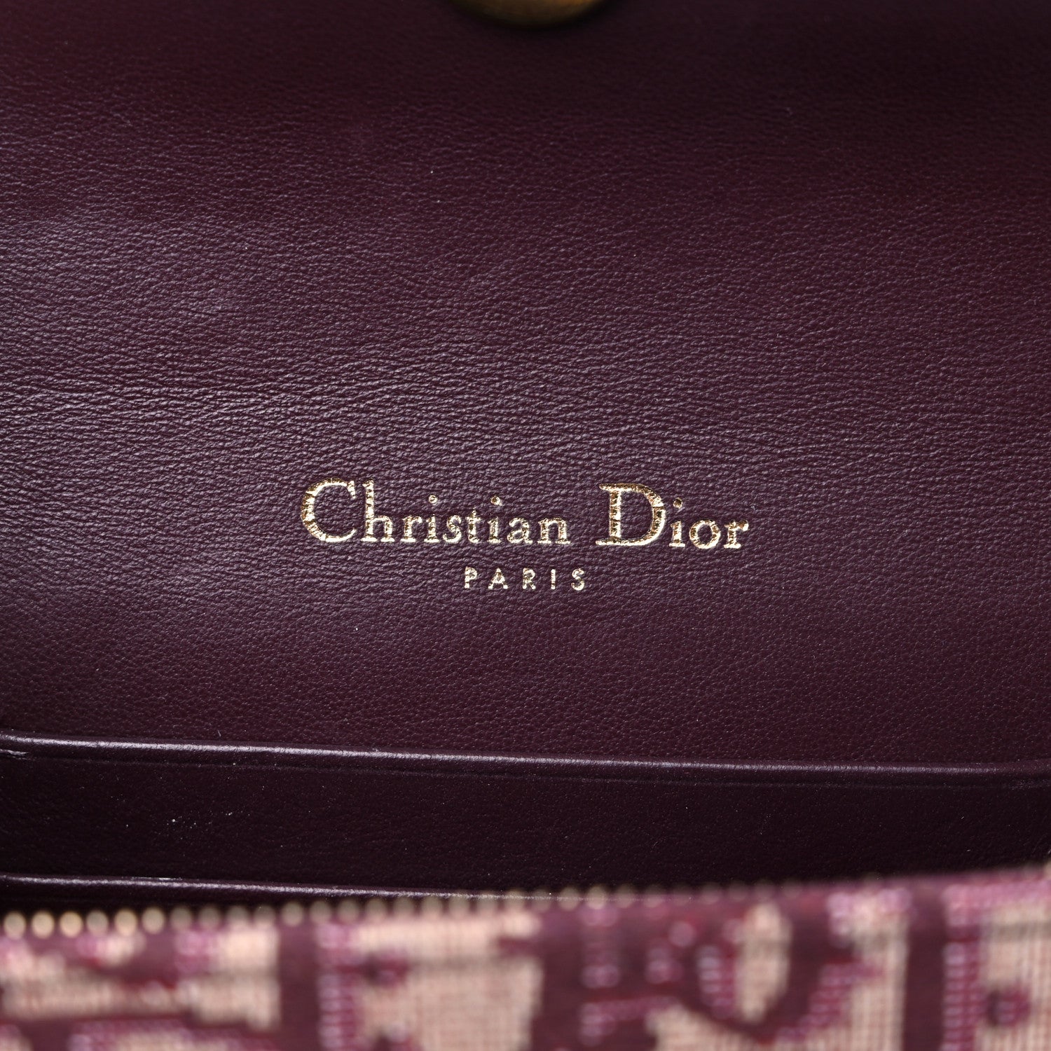 Christian Dior Oblique Saddle Belt Bag Bordeaux 6 of 7