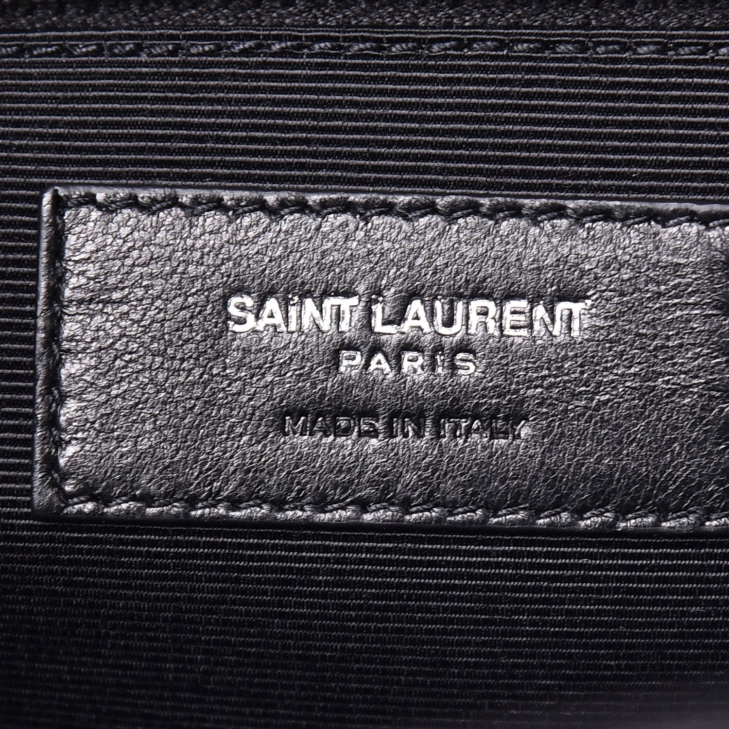 Saint Laurent Grain De Poudre Large Tri-Quilt Monogram Satchel Black 8 of 9