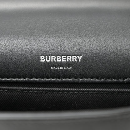 Burberry Patent Kingdom Flap Crossbody Black 6 of 12