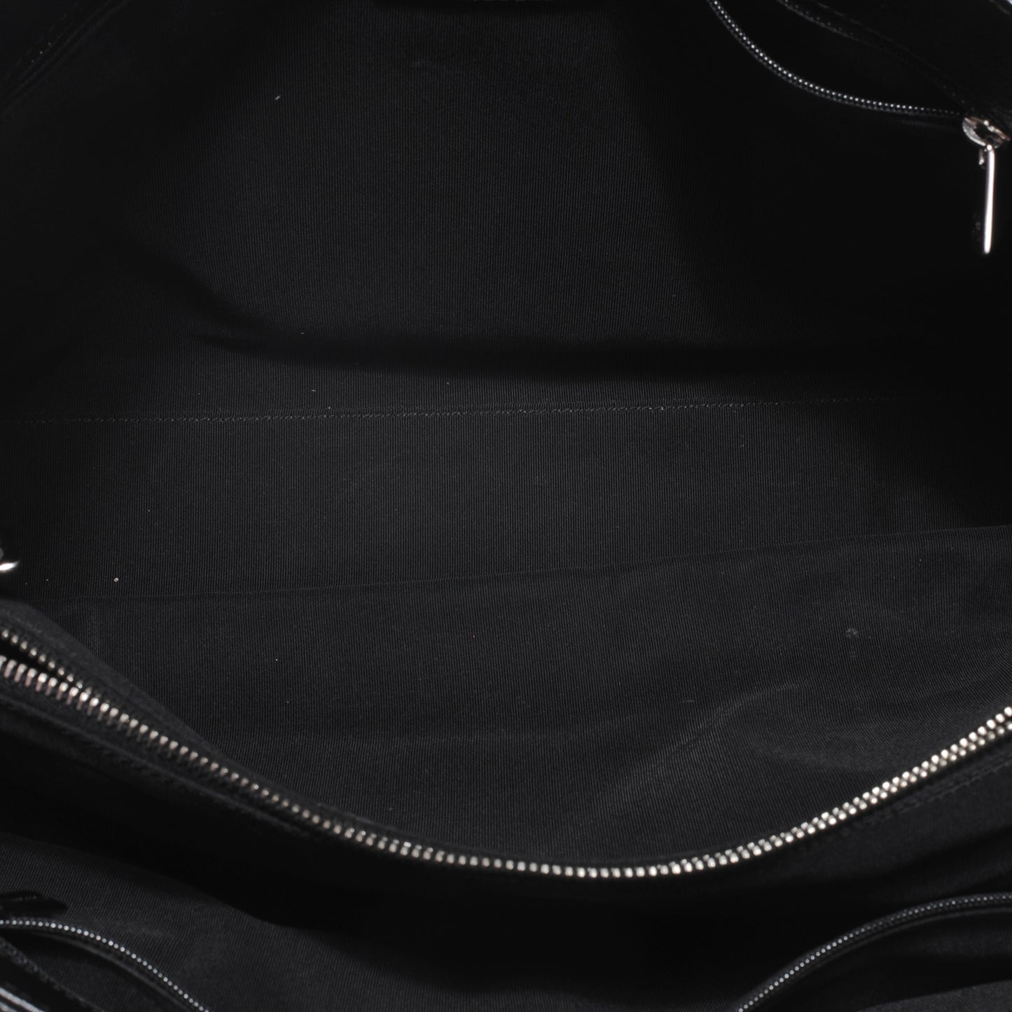 Calfskin Cerf Executive Shopper Tote Black