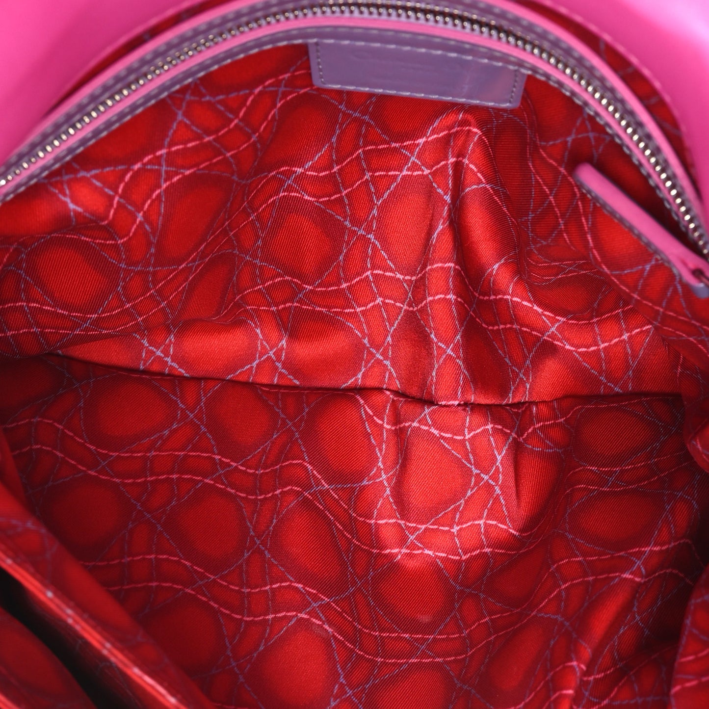 Lambskin Cannage New Lock Flap Pink Purple