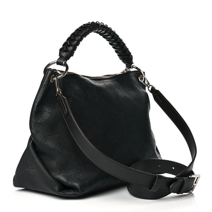 Louis Vuitton Mahina Beaubourg Hobo MM Black 3 of 12