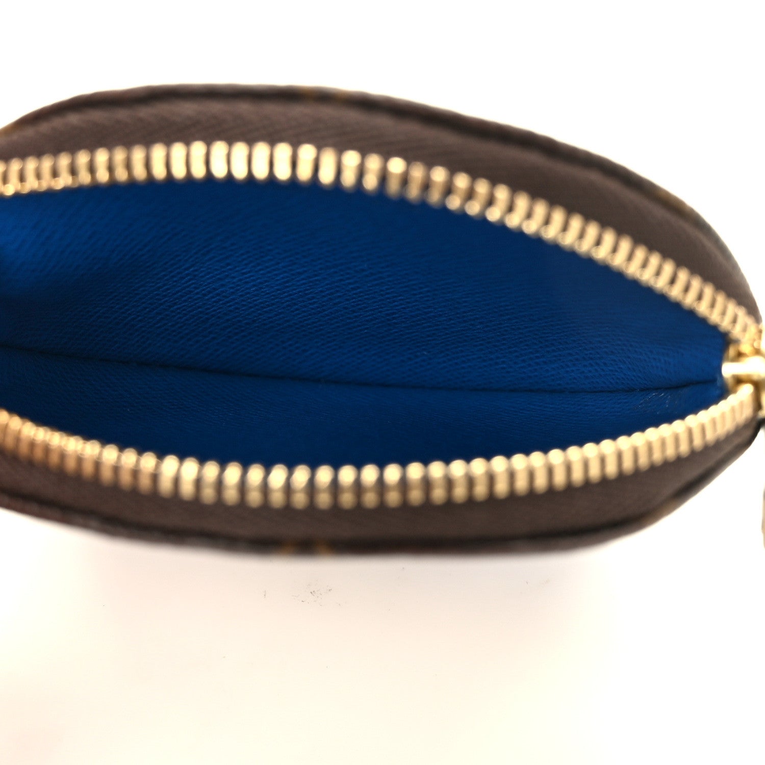 Louis Vuitton Monogram 2019 Christmas Animation Round Coin Purse Blue 4 of 6