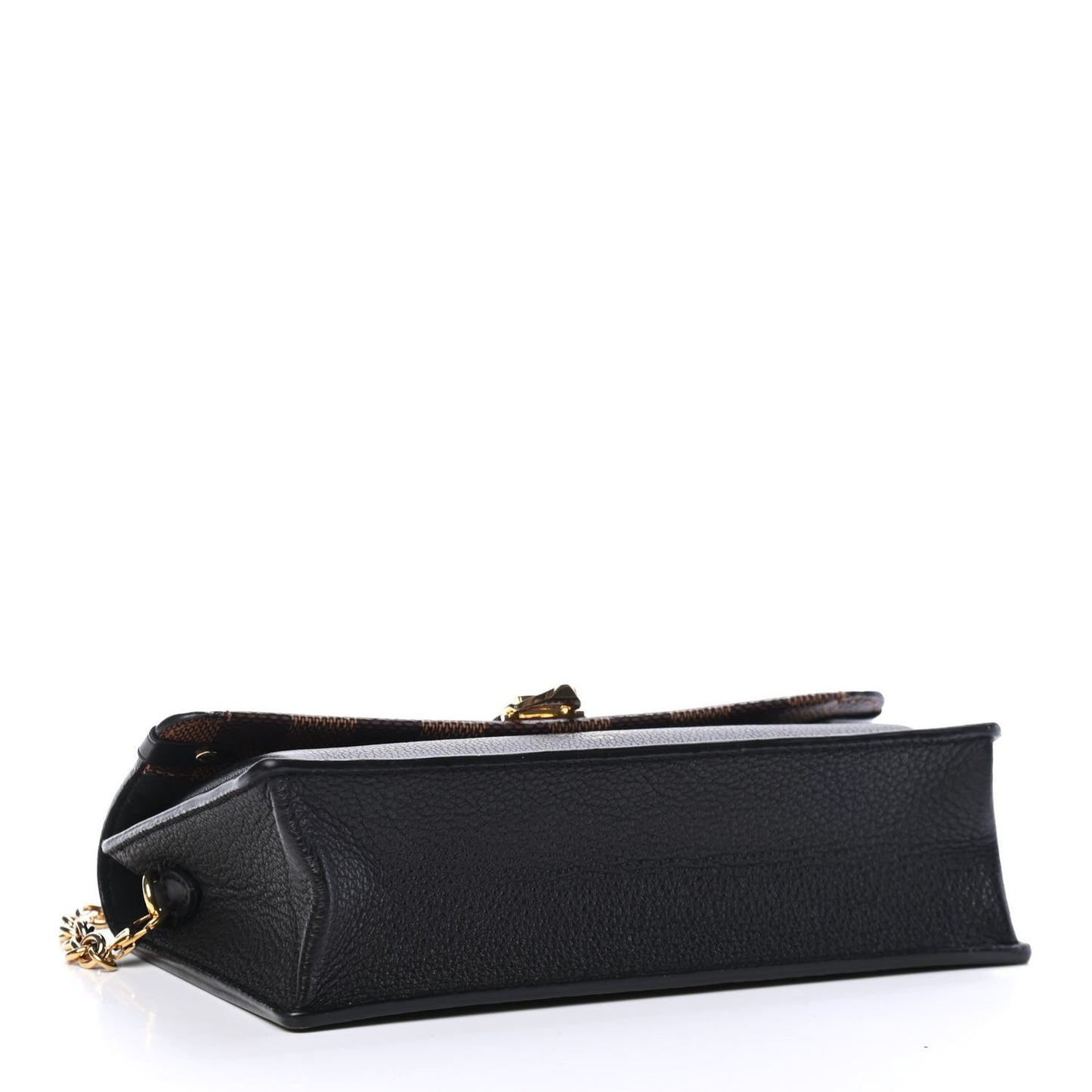 Damier Ebene Vavin Chain Wallet Black