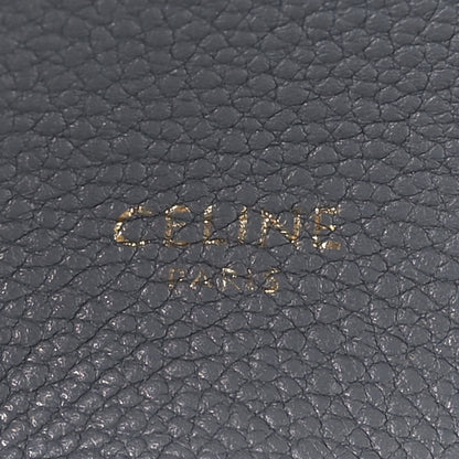 Celine Soft Grained Calfskin Small Belt Cabas Phantom Medium Grey 6 of 11