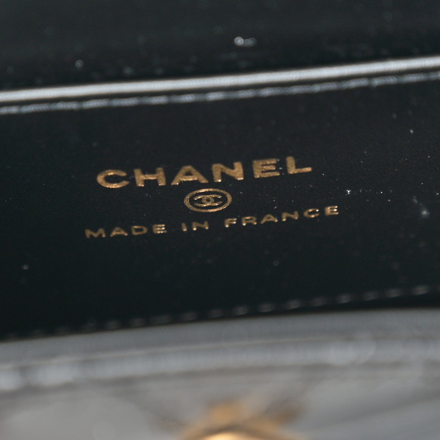 Chanel Shiny Aged Calfskin Quilted Mini Nano Kelly Shopper Black 6 of 11