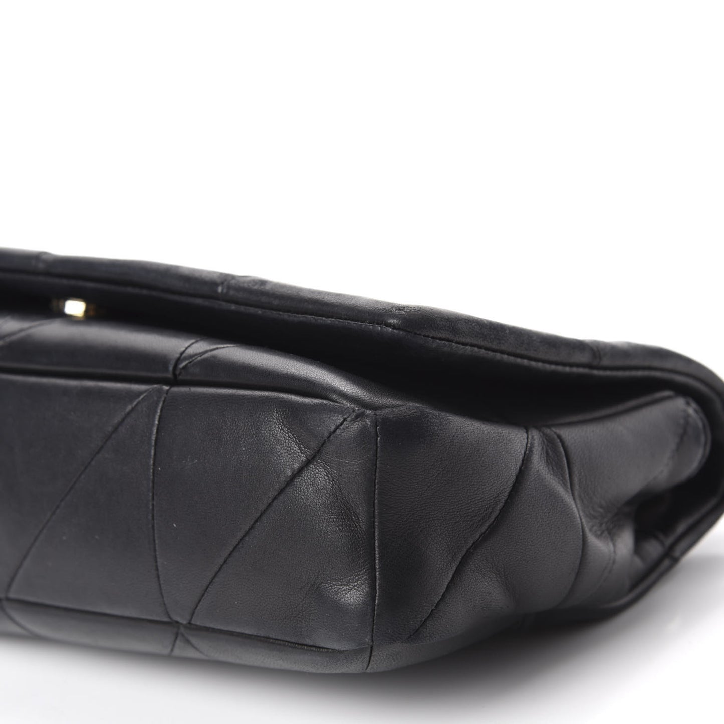 Lambskin Patchwork Monogram Medium Jamie Black