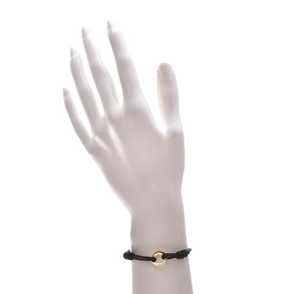 Cartier 18K Pink Yellow White Gold Trinity Adjustable Cord Bracelet Black 2 of 8
