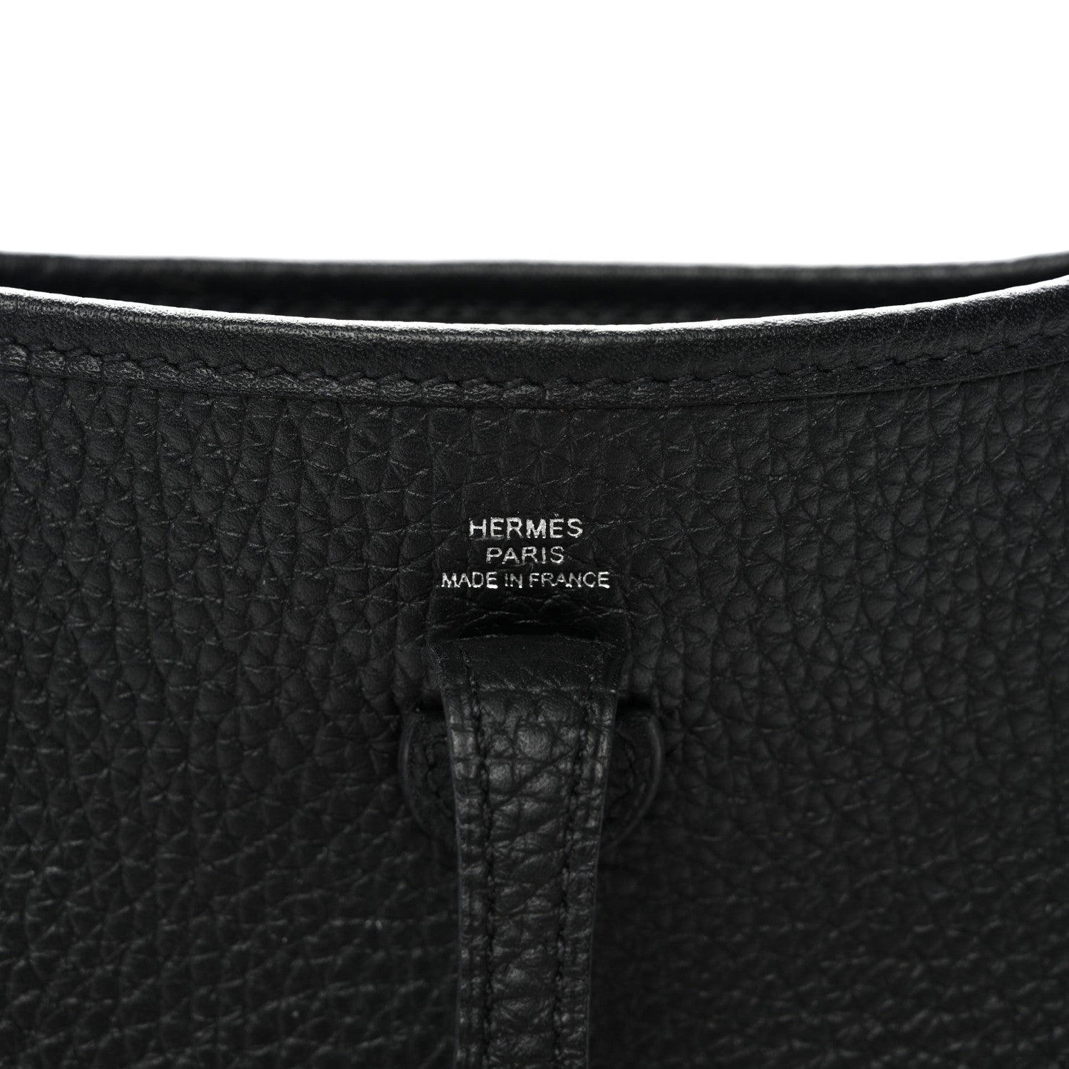 Hermes Taurillon Clemence Evelyne TPM Black 6 of 11