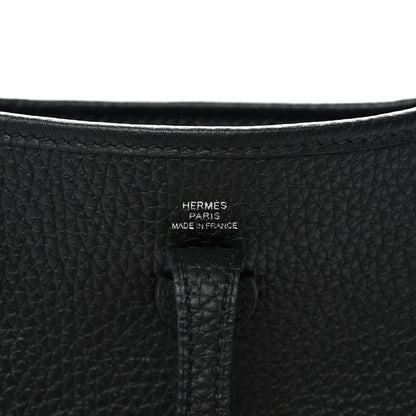 Hermes Taurillon Clemence Evelyne TPM Black 6 of 11
