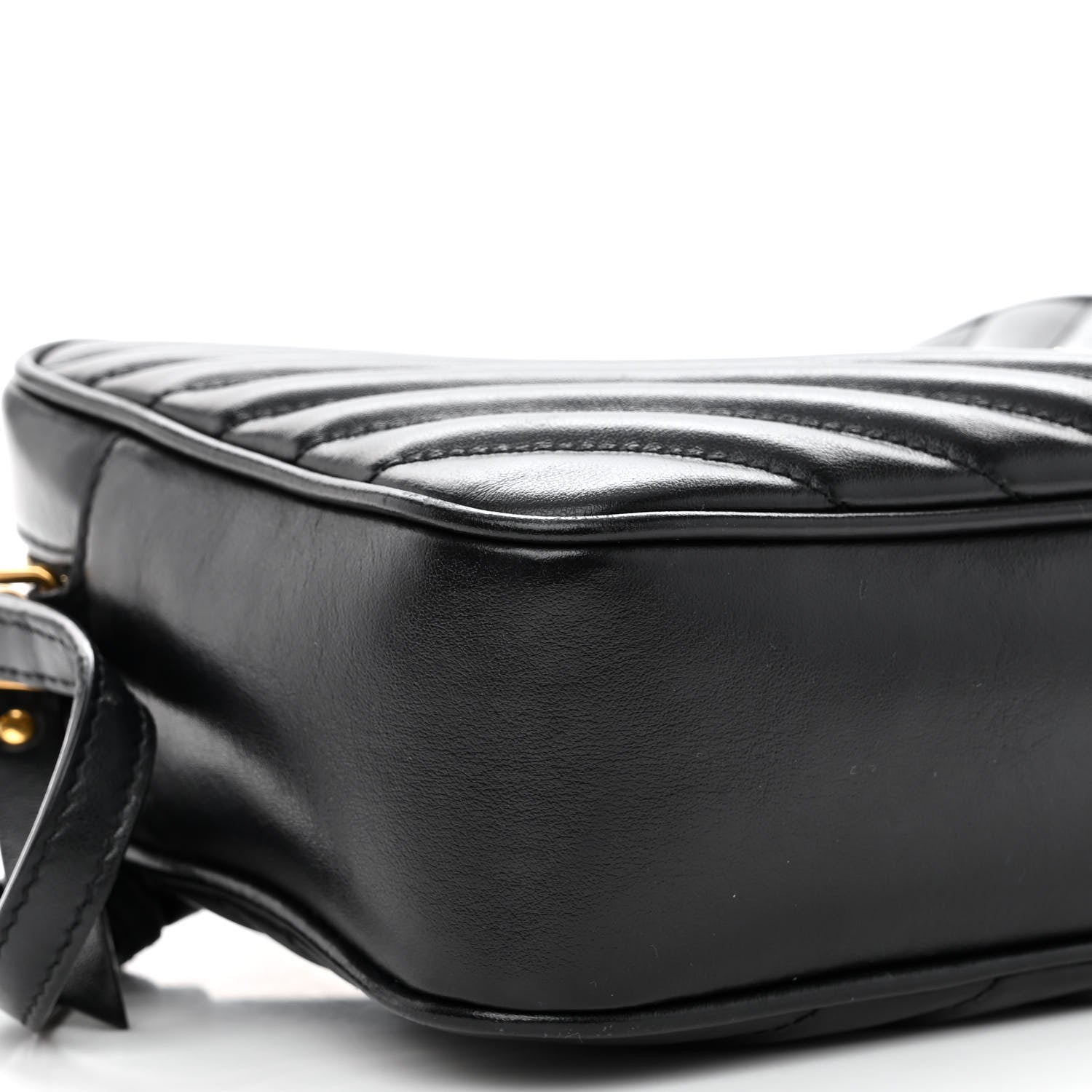 Saint Laurent Calfskin Matelasse Monogram Lou Camera Bag Black 8 of 10