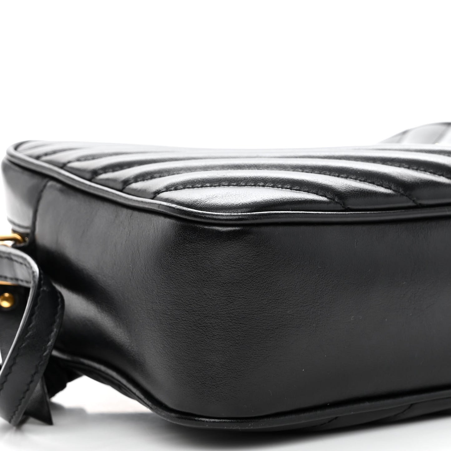 Calfskin Matelasse Monogram Lou Camera Bag Black