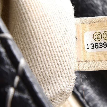 Chanel Glazed Goatskin Double Stitch Flap Black 7 of 10