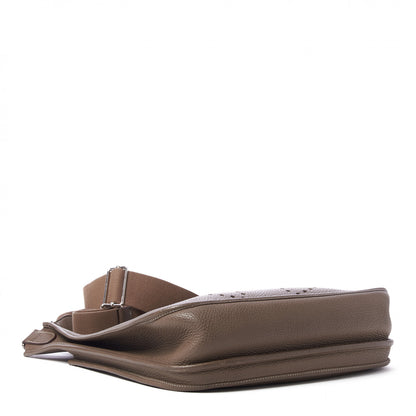Hermes Taurillon Clemence Evelyne III GM Etoupe 4 of 9