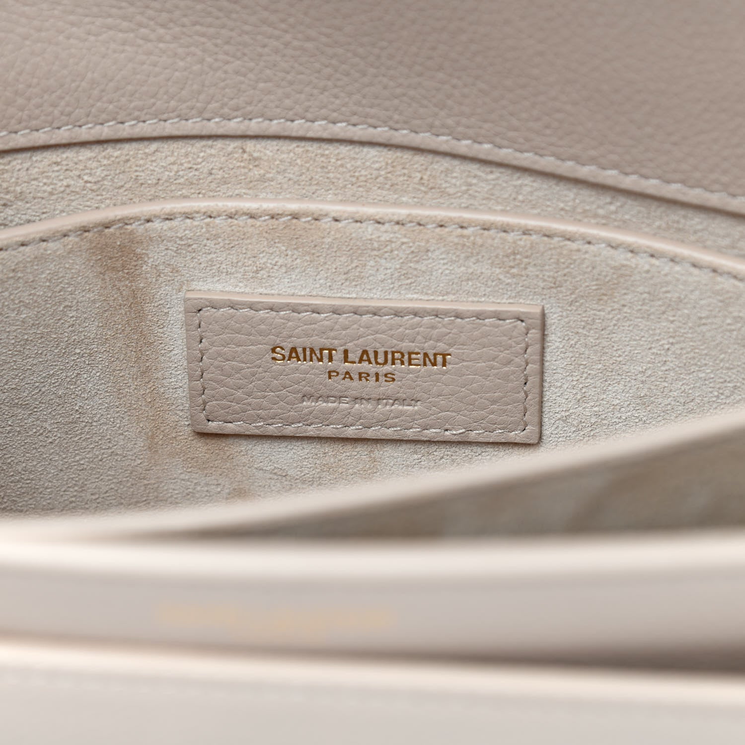Saint Laurent Grained Calfskin Medium Monogram Sunset Nude 5 of 8