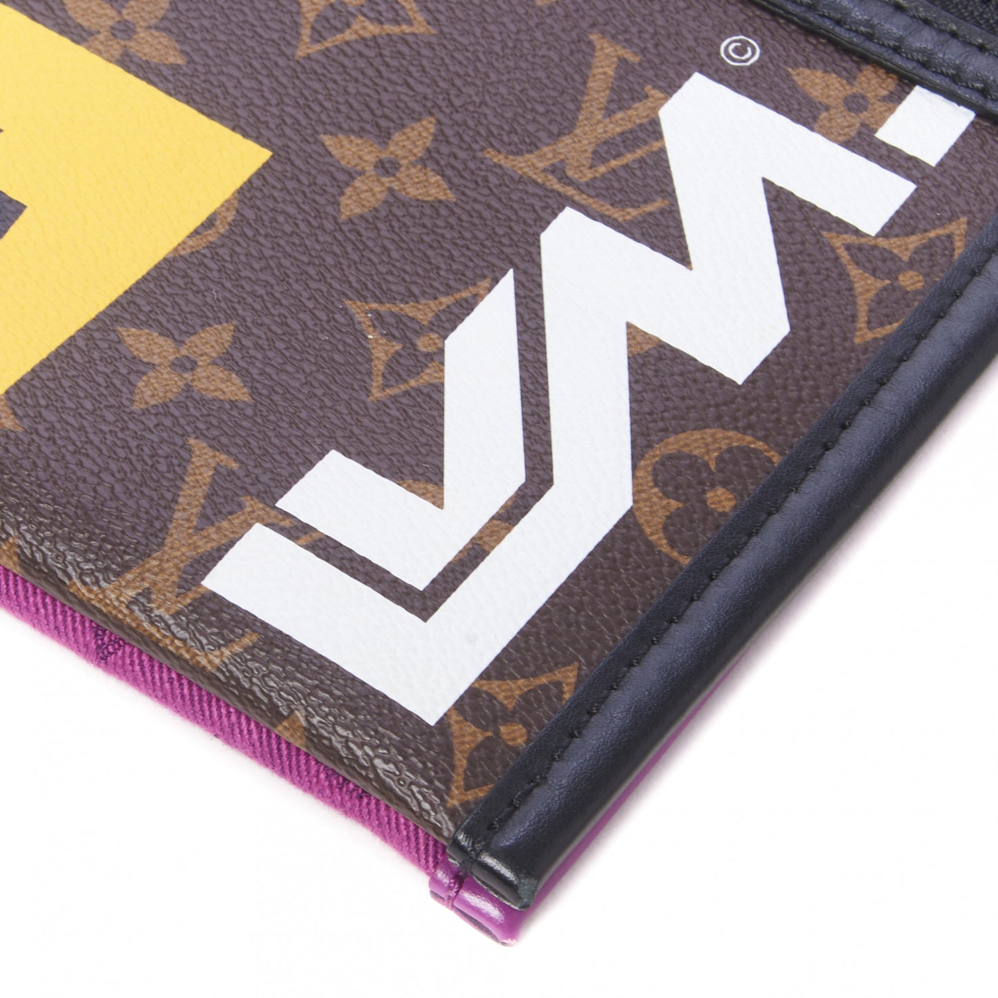 Monogram Double Flat Messenger Marron