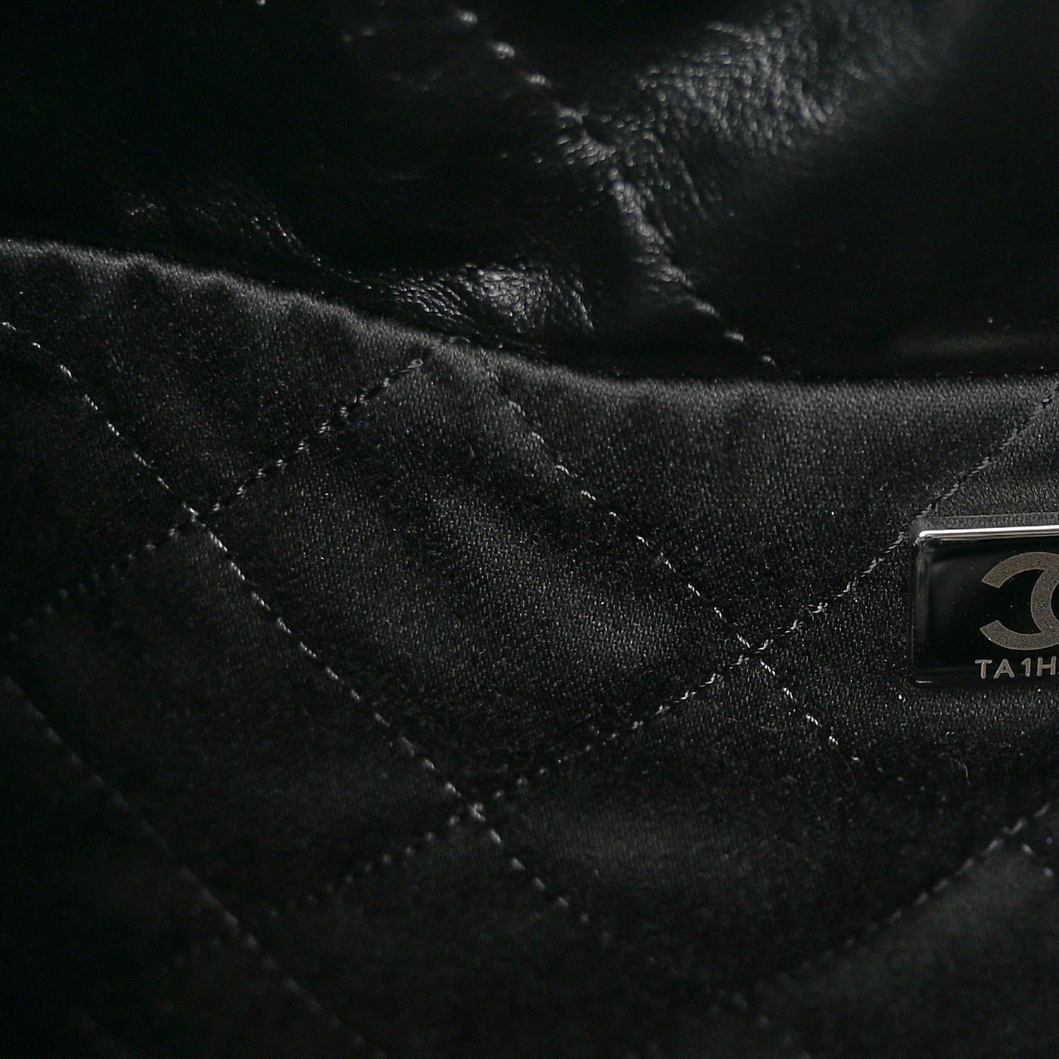 Chanel Shiny Calfskin Quilted Small Chanel 22 So Black 7 of 11