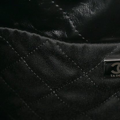 Chanel Shiny Calfskin Quilted Small Chanel 22 So Black 7 of 11