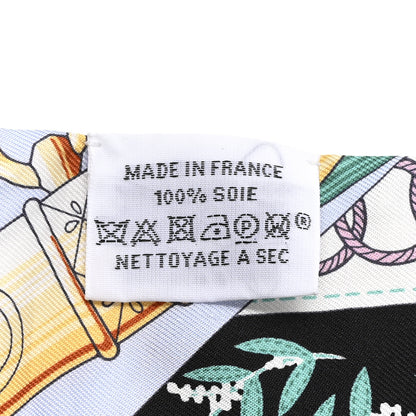 Hermes Silk Cliquetis Twilly Black Rose Menthol 3 of 4