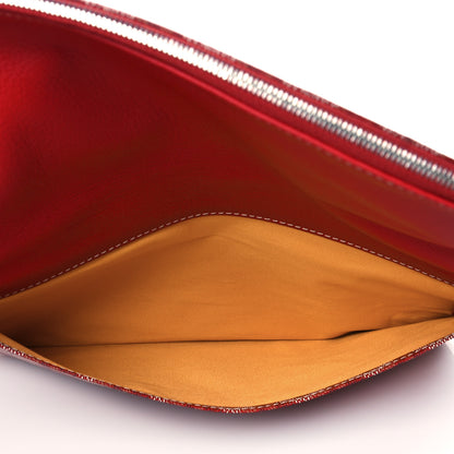 Goyard Goyardine Sainte Marie Soft Clutch Red 6 of 12