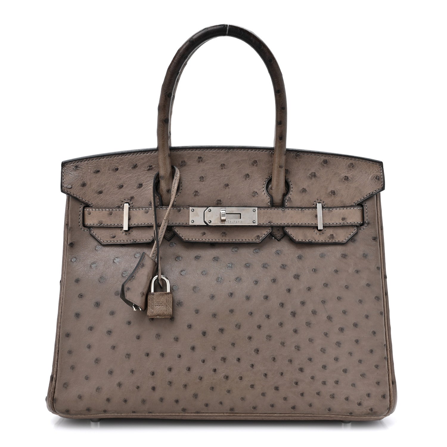 Hermes Ostrich Birkin 30 Mousse 1 of 20